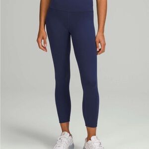 Wunder Train high rise Cropped 23” Lululemon leggings Size 0